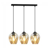 regleta de techo domos ambar 3 luces