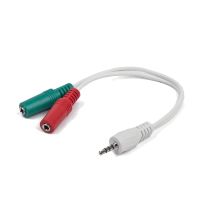 gembird cable de audio jack 35mm 2xhembra a macho blanco