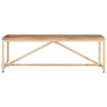 Mesa De Café - Mesa De Centro De Madera Maciza 120x60x40 Cm