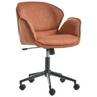 silla de oficina de tela de poliester estructura metalica funcion giratoria inclinacion altura ajustable muebles de oficina naranja belmar