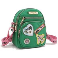 nicole lee bandolera bolso cruzado con parches de colores verde para mujer