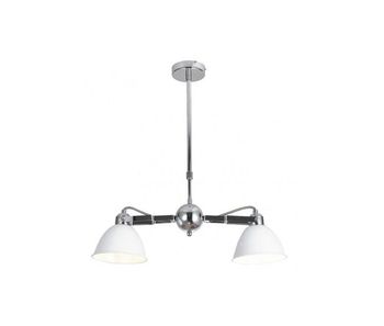 Lampara de techo metal color blanco serie buri 52cm