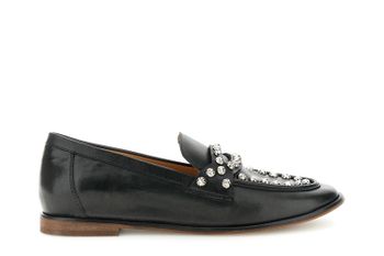 mocasines de piel con tachuelas black