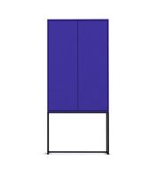 armario aparador 2 puertas mdf azul prussia