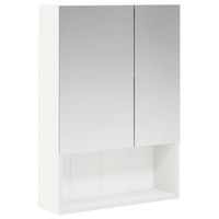 armario con espejo de bano  mueble de bano con estante 50 x 145 x 70 cm