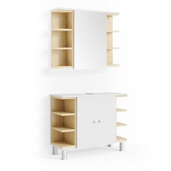Conjunto De Muebles De Baño Aquis 2 Piezas Vicco