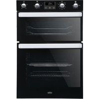 belling bi902mfct electric double smart oven - black black