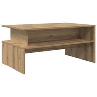 mesa de centro 90x55x425 cm madera - marron