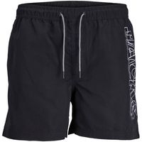 jack  jones banador 12256153 jpstfiji jjswim double logo ly sn mni black para nino