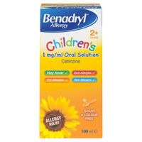benadryl allergy syrup child 100ml