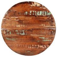 tablero de mesa redondo madera maciza reciclada o 70x15 cm vidaxl