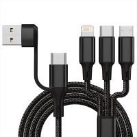 cable usb-atype-c a microiptype-c de 3a de carga rapida con nucleo de cobre de 12m de largo para iphone 15 14 13 par