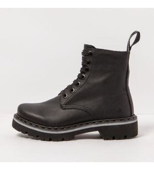 Art para hombre. 111661201003_001 Botines de piel negro (43), Plano, 1 a 3cm, Cordones, Casual