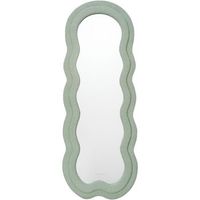 espejo pared rizo flamingueo cuerpo entero 160x60x4 cm verde