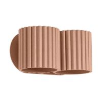 aplique de pared mocca aluminio alt 10 cm