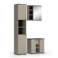 conjunto de muebles de bano joli 3 partes con unidad alta vicco