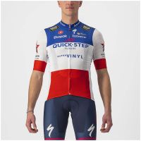 castelli quick-step alpha vinyl pro team competizione french champion jersey - l