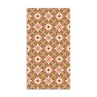 panorama alfombra vinilica hidraulico oriental naranja 200x200 cm