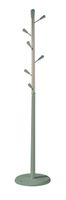 perchero de madera de haya verde 190x37x37 cm