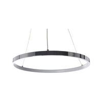 lampara de techo led de metal plateado aluminio anillo o 40 cm glamour moderno