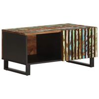 mesa de centro madera maciza de acacia 80x51x40 cm vidaxl