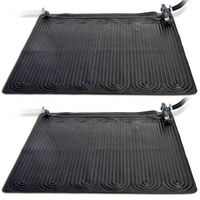 esterilla calefactora solar pvc 2 uds 12x12 m negra 28685 intex