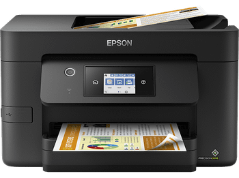 Impresora multifunción tinta - Epson Work Force Pro WF-3820DWF, Color, WiFi, Fax, Negro