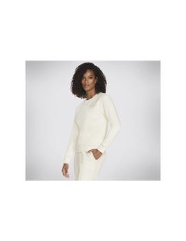 Sudadera Skechers Skech-Sweats Signature Crew Mujer Blanco