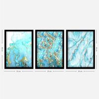 cuadro decorativo enmarcado 3sc01 multicolor 35x45 cm 3 piezas