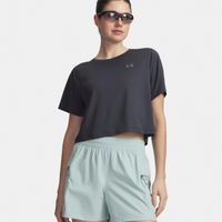 under armour explor trail run graphic  camiseta de running mujeres-antracita antracita