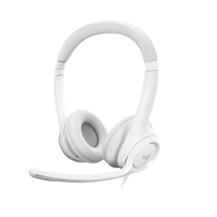 headset logitech h390 microfono con supresion de ruido usb color blanco pn 981-001286
