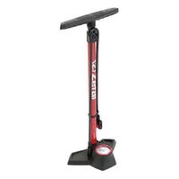 bomba de pie zefal profil max fp30 con manometro negro-rojo