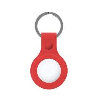 cool llavero silicona rojo compatible con airtag