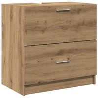 gabinete de bano roble artisan 59 x 37 x 59 cm vidaxl