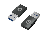 kit adaptadores 2 unidades usb 30 conceptronico tipo a macho a usb-c hembra