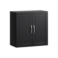 mueble de pared con 2 puertas  negro 60 x 30 x 60 cm sobuy