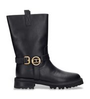 twinset para mujer 252tcp192 botas de piel biker negro 39 plano ninguno casual