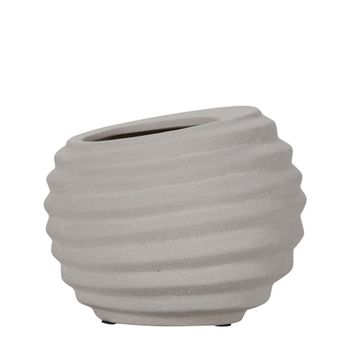 Jardinera de arcilla blanca d20