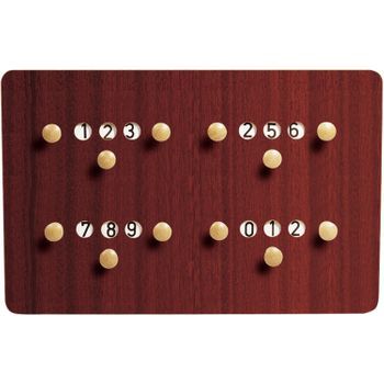 Tablero De Puntuación Carom X4, 61 X 40 Cm