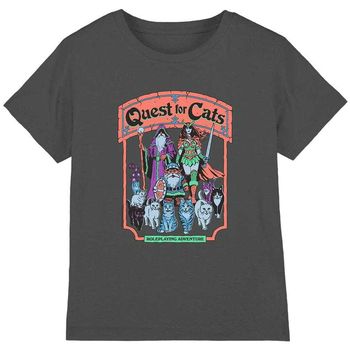 Steven Rhodes Camiseta Quest For Cats para niña