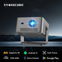 proyector magcubic 1100ansi 4k 1080p hy450gtv con google tv stick hdr10 enfoque automatico keystone wifi para el hogar