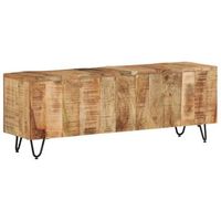 mueble tv  mueble de salon  armario tv madera maciza de mango 110x30x40 cm cfw778003