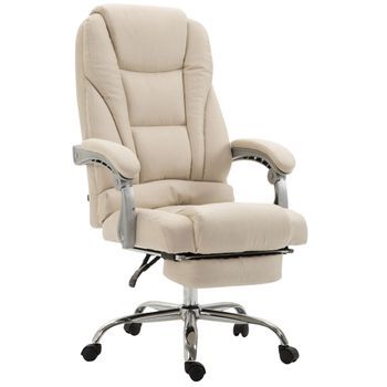 Silla De Oficina Pacific En Tela Crema 64x68x118 Cm Clp