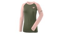 maillot de manga larga para mujer dynafit alpine pro caqui rosa