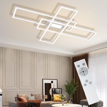 Lámpara De Techo Led Para Salón 50w Diseño Moderno Con Mando A Distancia Zmh