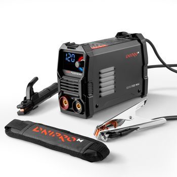Soldador Inverter I120 Mini Dnipro-m Mma Igbt 120a 4800w, Electrodos 1,6–3,2 Mm, Vrd, Hot Start, Arc Force, Anti Stick, Pantalla Led, 230v