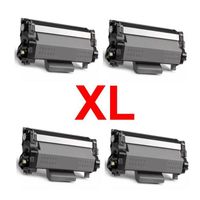 4 toner compatibles para brother tn2510xl tn-2510 xl tn2510 xl alta capacidad