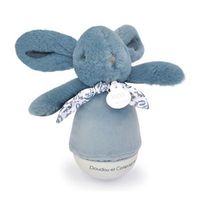 doudou amp compagnie peluche musical conejo culbuto azul