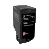 cartucho de toner original lexmark 74c2hme magenta alta capacidad