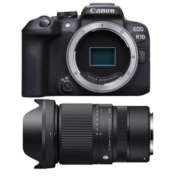 Cámara Mirrorless Canon EOS R10 24.2MP RF-S 16-300mm F3.5-6.7 WiFi Bluetooth